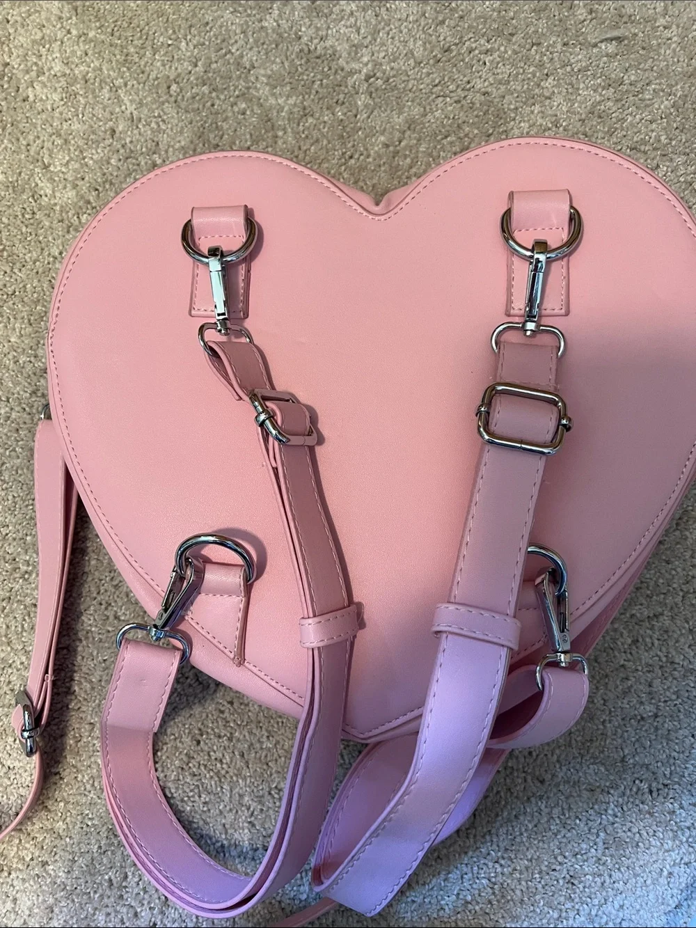 Pink Heart Rainbow Crossbody/backback Bag